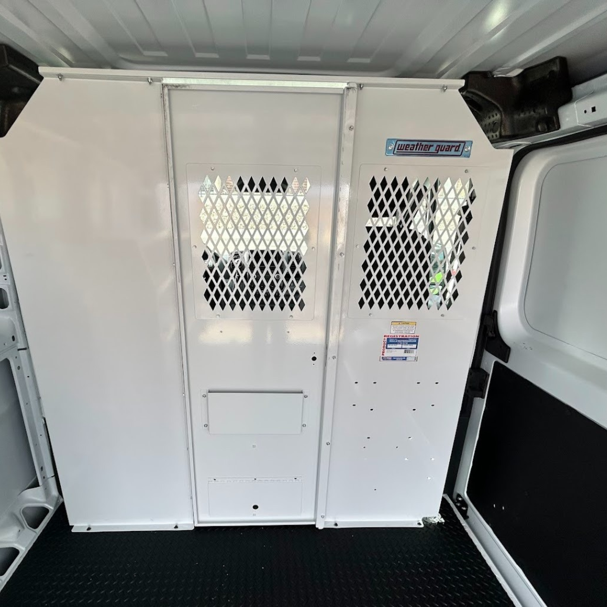 Cargo Upfit — Weather Guard partition & shelving